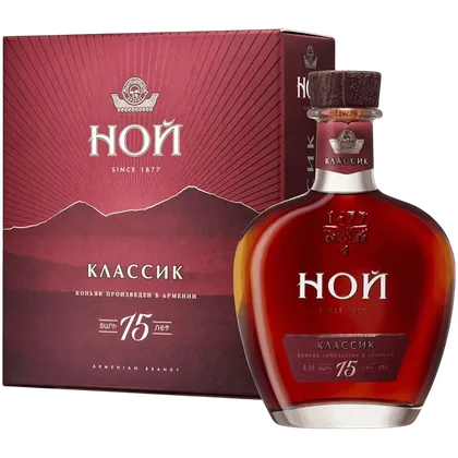 Коньяк Ной Классик 15 лет 0,5 л, в подарочной упаковке — Армения