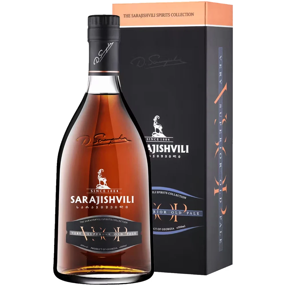 Коньяк Sarajishvili VSOP 8 лет 0,5 л в подарочной упаковке — Грузия
