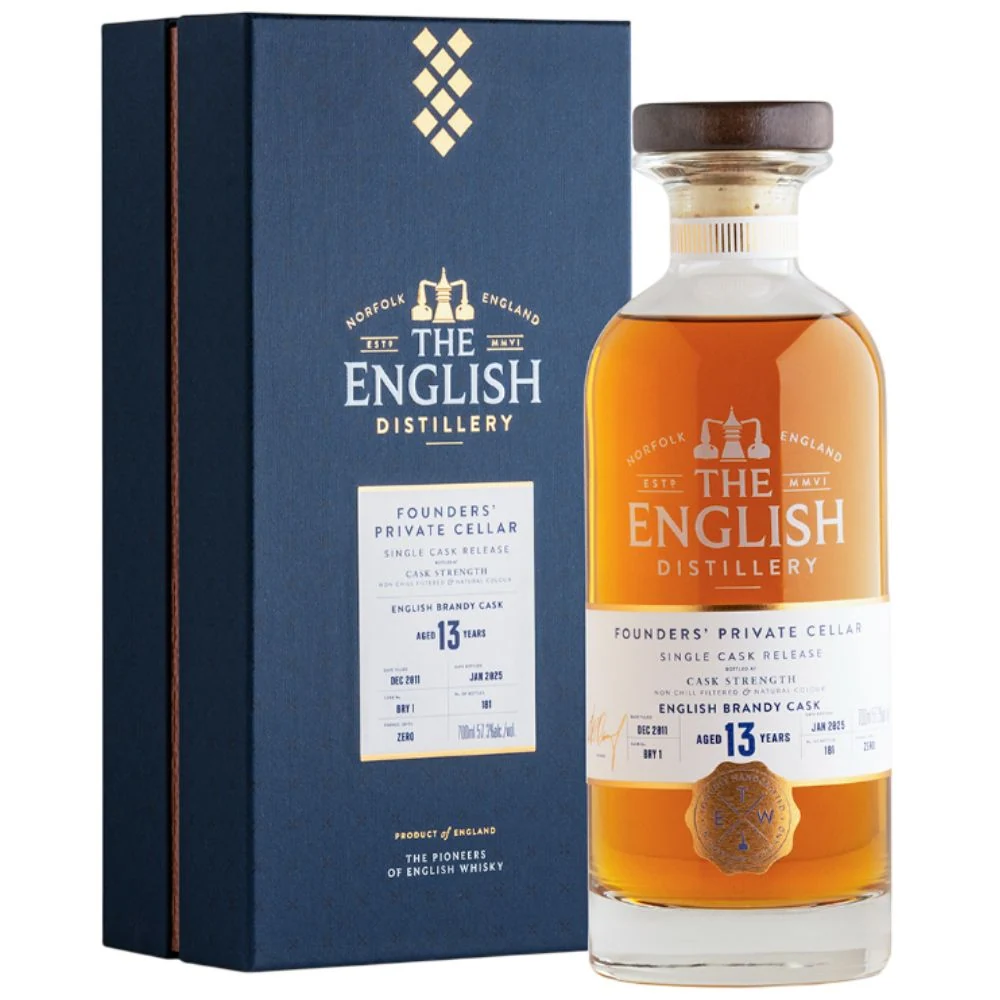 Односолодовый виски The English Founders Private Cellar Brandy Cask 13 YO (giftbox), 0,7 л — Англия