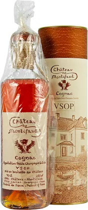 Коньяк Шато де Монтифо V.S.O.P, Пти Шампань в п/к (бутылка Миллениум), 0,7 л — Франция
