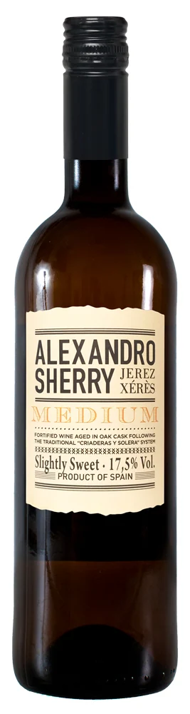 Херес Alexandro Medium 17,5%, 0,75 л — Испания