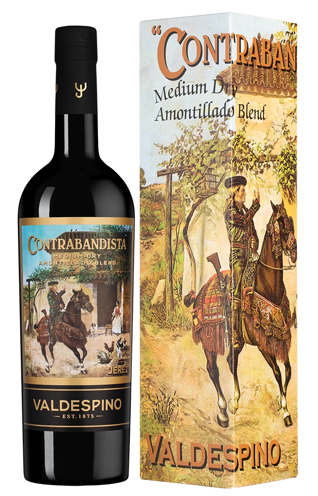 Херес Amontillado Contrabandista в подарочной упаковке, Valdespino, 0,75 л — Испания