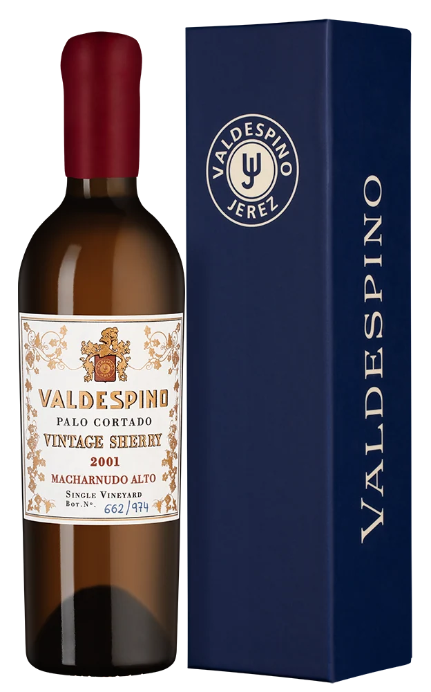 Херес Palo Cortado Macharnudo Alto Single Vineyard в подарочной упаковке, Valdespino, 0,375 л — Испания