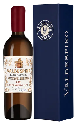 Херес Palo Cortado Macharnudo Alto Single Vineyard в подарочной упаковке, Valdespino, 0,375 л — Испания