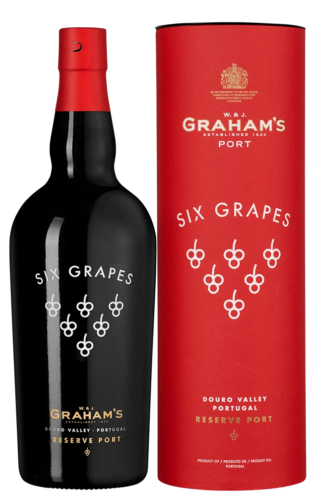 Портвейн Graham`s Six Grapes Reserve Port в подарочной упаковке, 0,75 л — Португалия