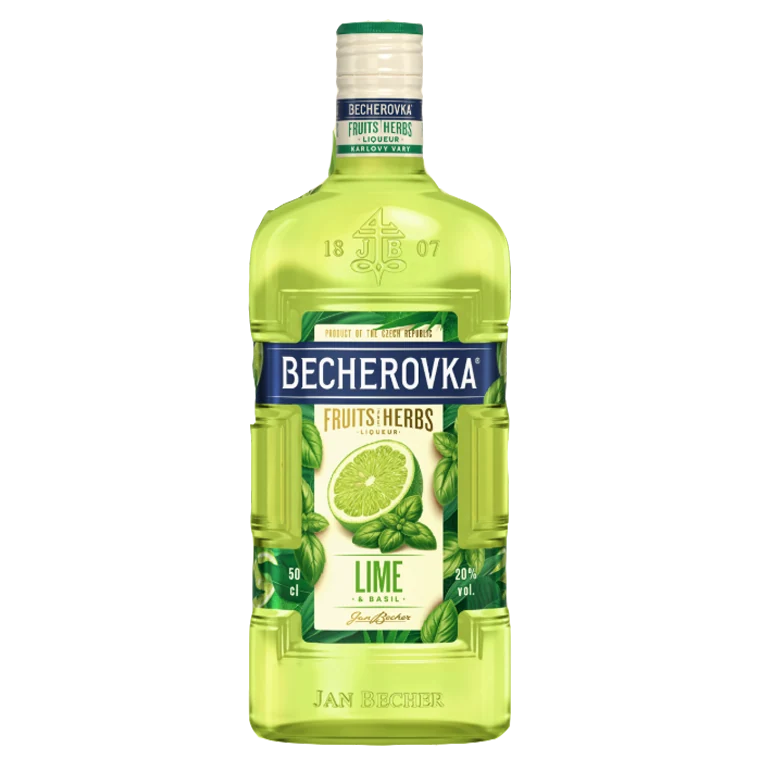 Ликер десерт Бехеровка Лайм и базилик, 0,5 л — Чехия