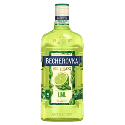 Ликер десерт Бехеровка Лайм и базилик, 0,5 л — Чехия