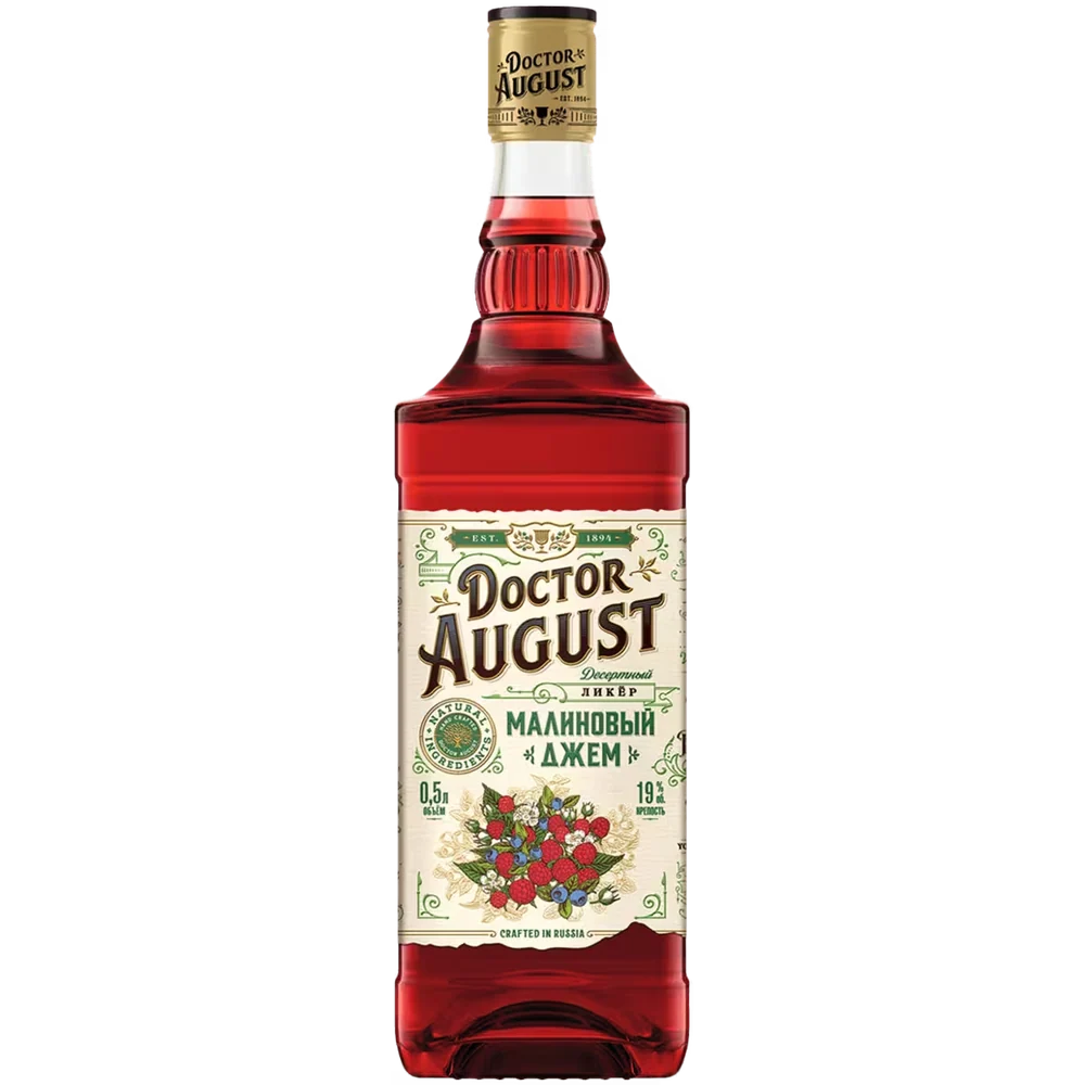Ликер Doctor August Малиновый джем, 0,5 л — Россия