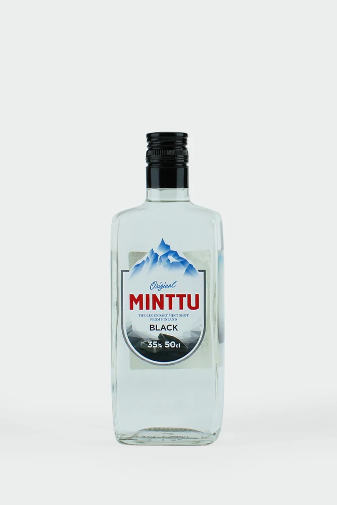 Ликер Минтту Блэк Минт со вкусом лакрицы и перечной мяты, 0,5 л — Финляндия