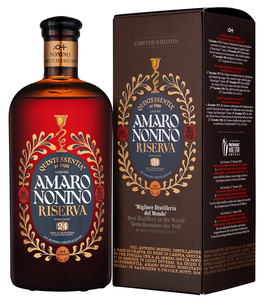 Ликер Quintessentia Amaro Nonino Riserva в подарочной упаковке, 0,7 л — Италия