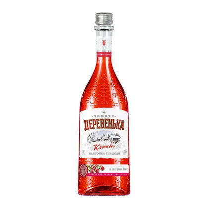 Ликёр Настойка сладкая Зимняя деревенька клюква, 0,5 л — Россия