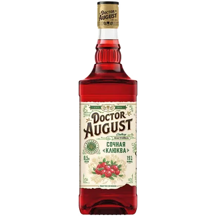 Настойка Doctor August Сочная Клюква, 0,5 л — Россия