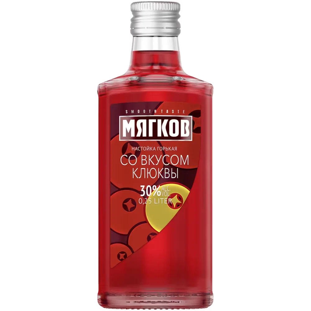 Настойка горькая Мягков Клюква, 0,25 л — Россия