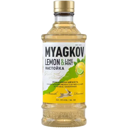 Настойка Мягков Лимон-Лайм-Мята, 0,5 л — Россия