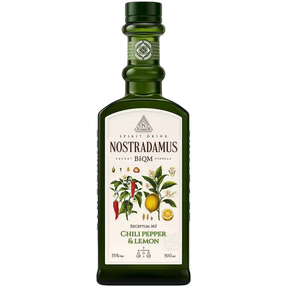 Настойка Nostradamus Chilii pepper & Lemon горькая, 0,5 л — Россия
