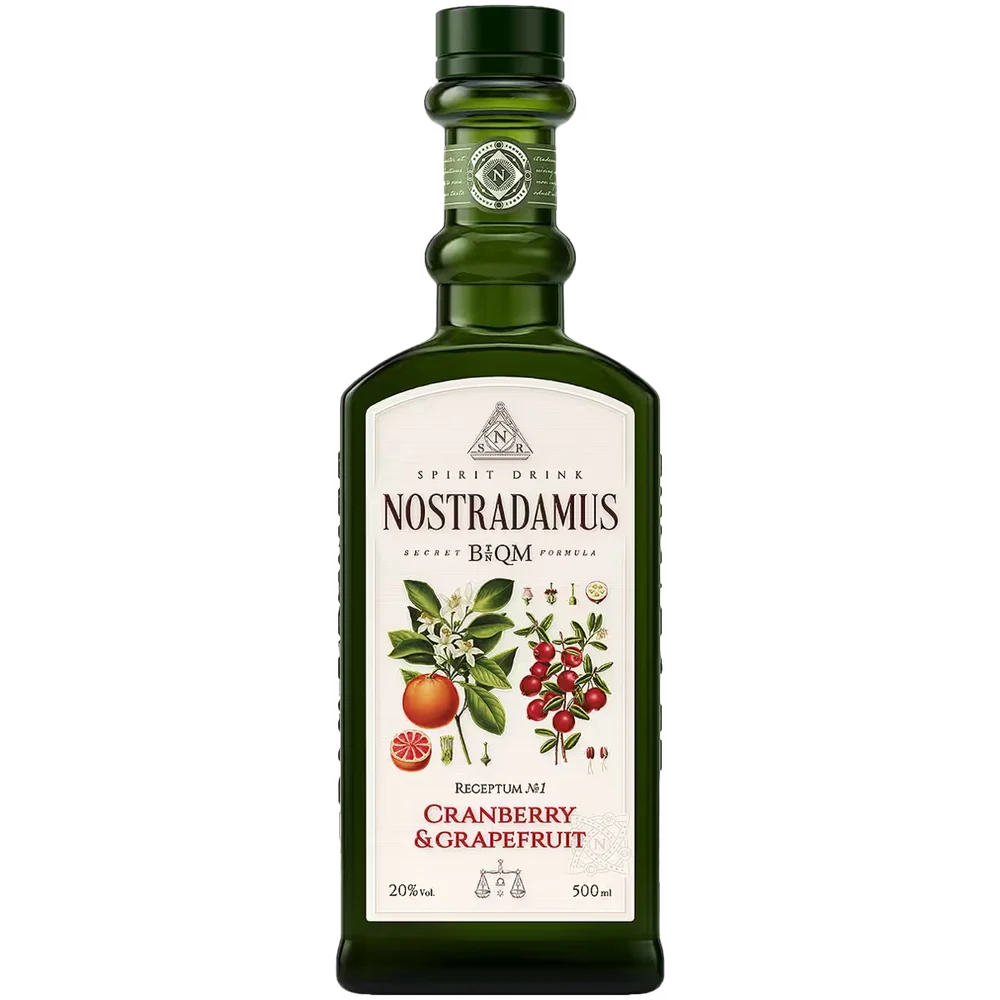 Настойка Nostradamus Cranberry & Grapefruit полусладкая, 0,5 л — Россия