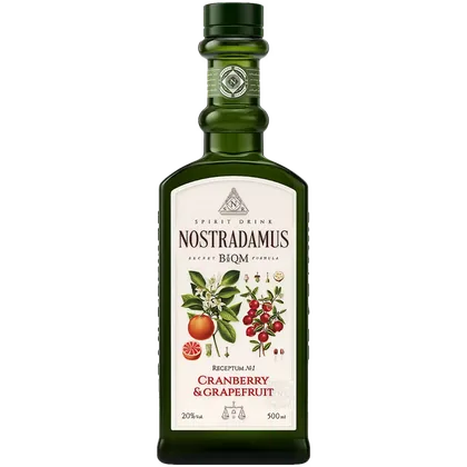 Настойка Nostradamus Cranberry & Grapefruit полусладкая, 0,5 л — Россия
