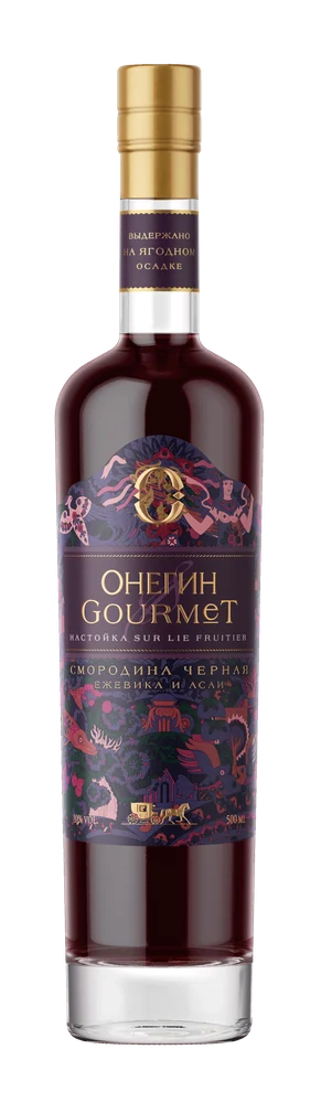 Настойка ягодная сладкая Онегин Gourmet Черная смородина, 0,5 л — Россия