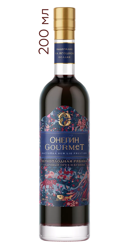 Настойка ягодная сладкая Онегин Gourmet Черноплодная рябина, 0,2 л — Россия