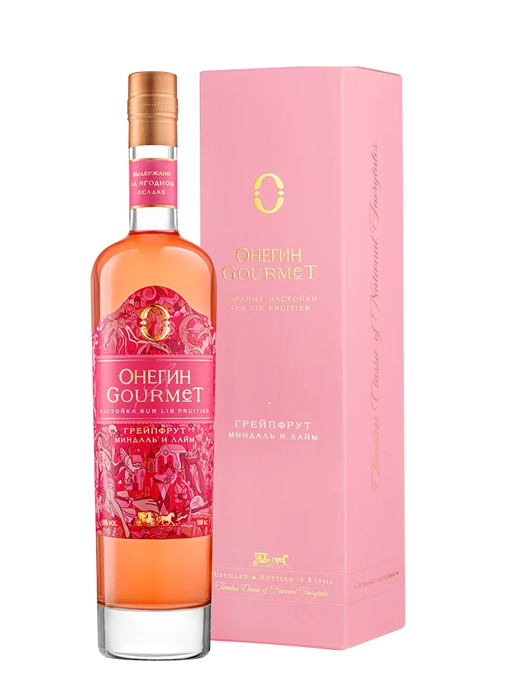 Настойка ягодная сладкая Онегин Gourmet Грейпфрут в подарочной упаковке, 0,5 л — Россия