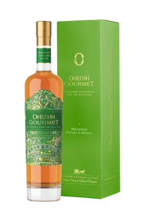 Настойка ягодная сладкая Онегин Gourmet Яблоко в подарочной упаковке, 0,5 л — Россия