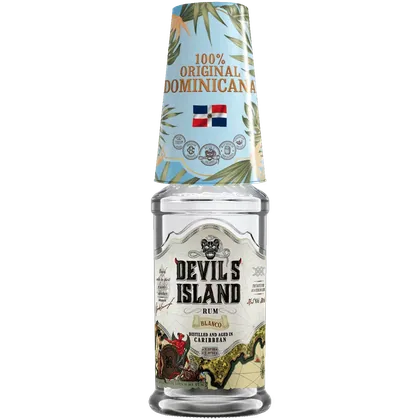 Ром Devil's Island Blanco 0,7 л в подарочной упаковке + бокал — Россия