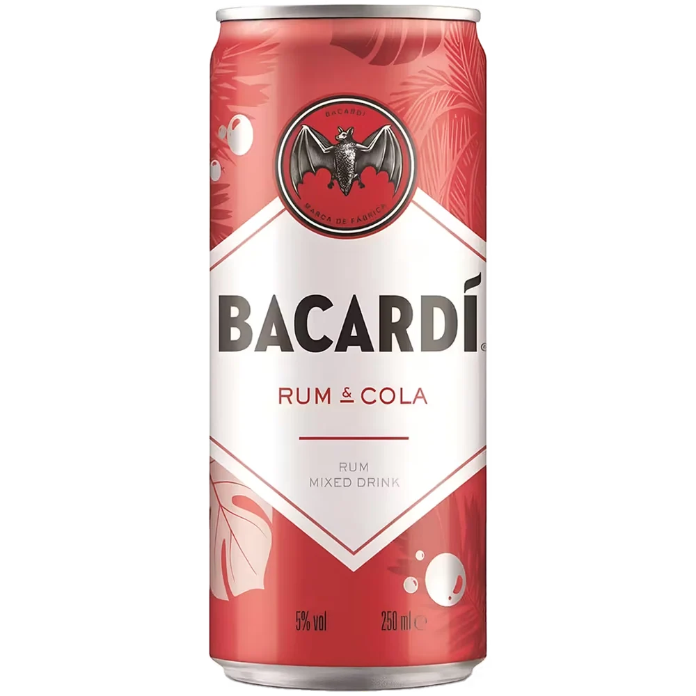 Напиток слабоалкогольный Bacardi Rum & Cola 0,25 л ж/б — Бельгия