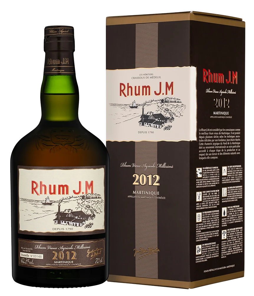 Ром Rhum J.M Millesime в подарочной упаковке, 0,7 л — Франция