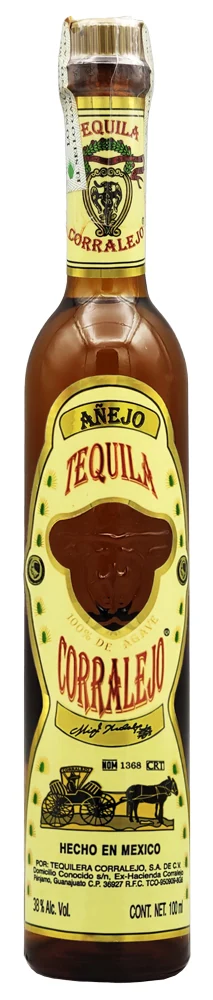 Текила Corralejo Anejo 38%, 0,1 л — Мексика