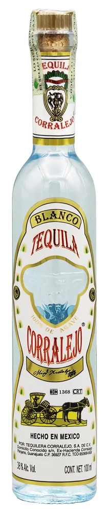Текила Corralejo Blanco 38%, 0,1 л — Мексика