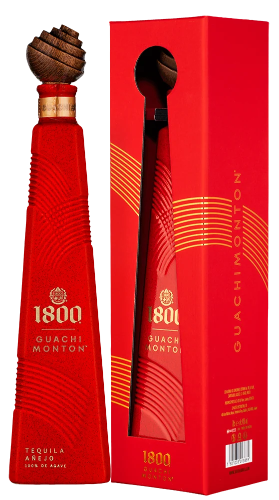 Текила Tequila 1800 Guachimonton Anejo в подарочной упаковке, 0,7 л — Мексика