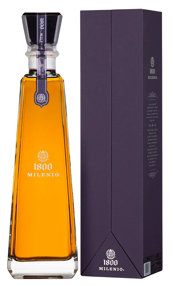 Текила Tequila 1800 Milenio Extra Anejo в подарочной упаковке, 0,7 л — Мексика
