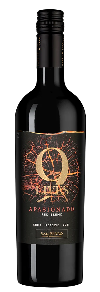 Вино 9 Lives Apasionado Red Blend Reserve, Vina San Pedro, 0,75 л — Чили