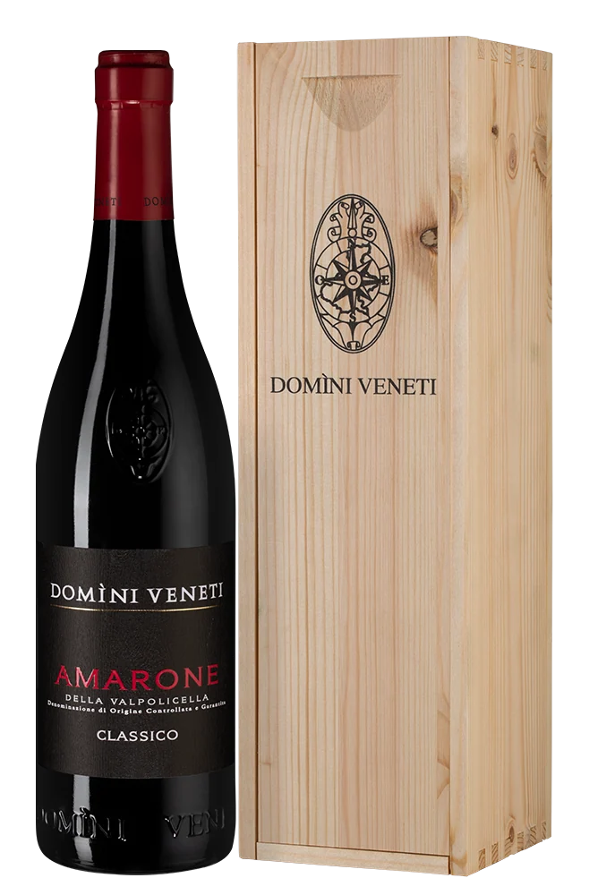 Вино Amarone della Valpolicella Classico в подарочной упаковке, Domini Veneti, 0,75 л — Италия