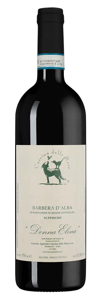 Вино Barbera d’Alba Superiore Donna Elena, Cascina delle Rose, 0,75 л — Италия