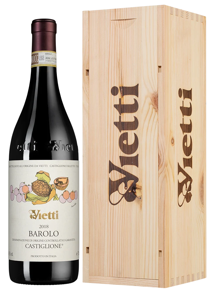 Вино Barolo Castiglione в подарочной упаковке, Vietti, 0,75 л — Италия