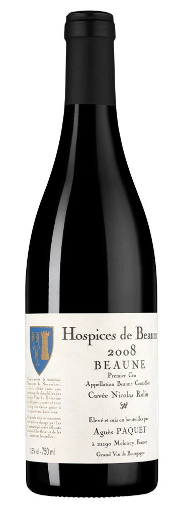 Вино Beaune Premier Cru Hospices de Beaune Cuvee Nicolas Rolin, Domaine Agnes Paquet, 0,75 л — Франция