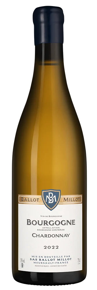 Вино Bourgogne Chardonnay, Domaine Ballot Millot et Fils, 0,75 л — Франция
