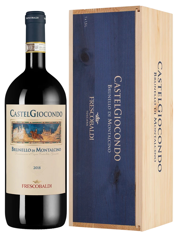 Вино Brunello di Montalcino Castelgiocondo в подарочной упаковке, Frescobaldi, 1,5 л — Италия
