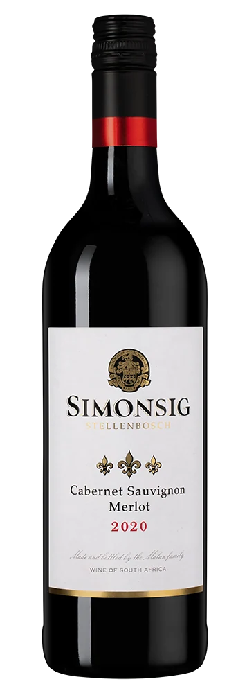 Вино Cabernet Sauvignon / Merlot, Simonsig, 0,75 л — ЮАР