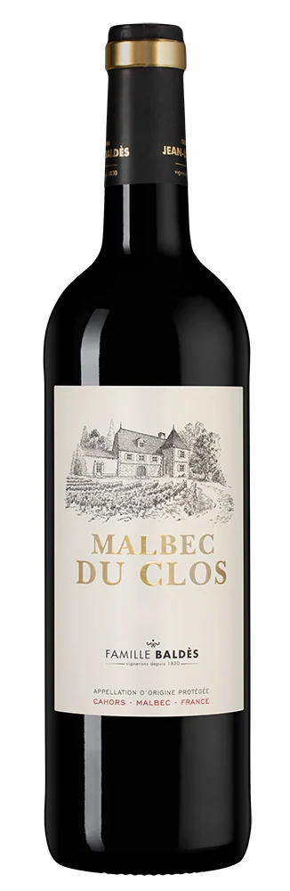 Вино Cahors Malbec du Clos, Clos Triguedina, 0,75 л — Франция