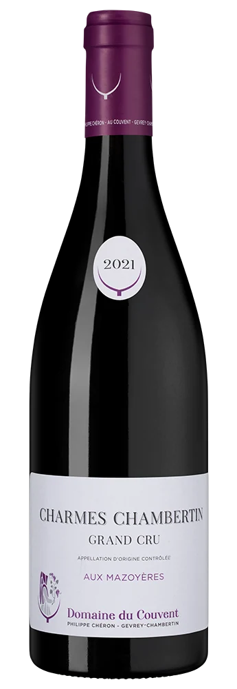 Вино Charmes Chambertin Grand Cru Aux Mazoyeres, Domaine du Couvent, 0,75 л — Франция