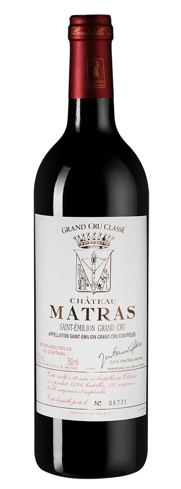 Вино Chateau Matras (Saint-Emilion Grand Cru), 0,75 л — Франция