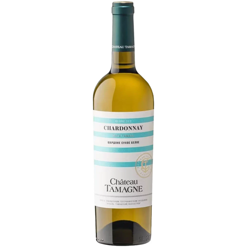 Вино Chateau Tamagne Chardonnay белое сухое, 0,75 л — Россия