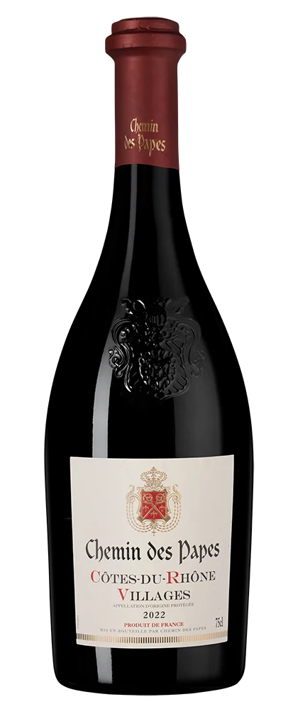 Вино Chemin des Papes Cotes-du-Rhone Villages, GCF, 0,75 л — Франция