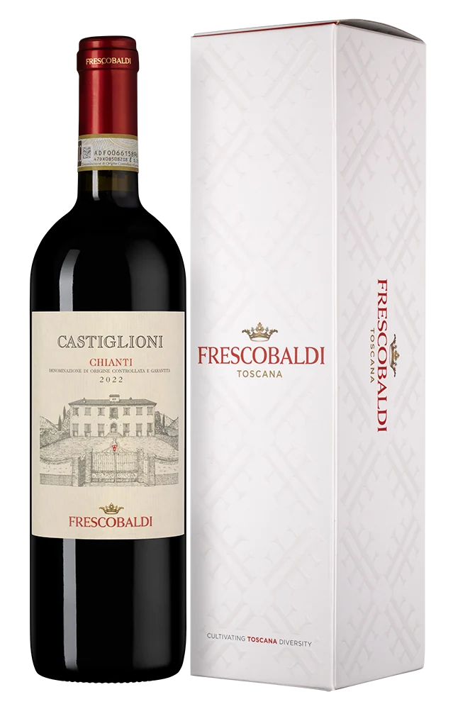 Вино Chianti Castiglioni в подарочной упаковке, Frescobaldi, 0,75 л — Италия