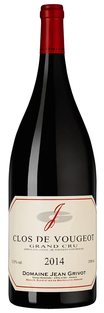 Вино Clos de Vougeot Grand Cru, Domaine Jean Grivot, 1,5 л — Франция