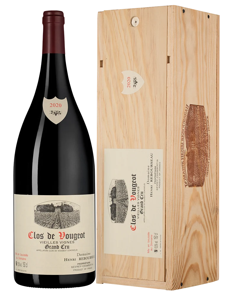 Вино Clos Vougeot Grand Cru Vieilles Vignes, Domaine Henri Rebourseau, 1,5 л — Франция