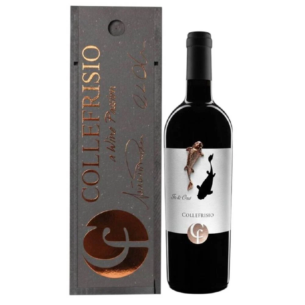 Вино Collefrisio Montepulciano d’Abruzzo In&Out DOP (wooden gift box), 0,75 л — Италия