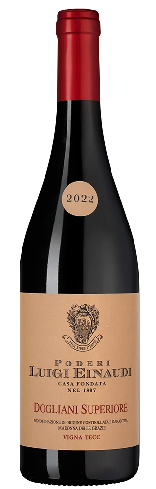 Вино Dogliani Superiore Madonna Delle Grazie Vigna Tecc, Poderi Luigi Einaudi, 0,75 л — Италия